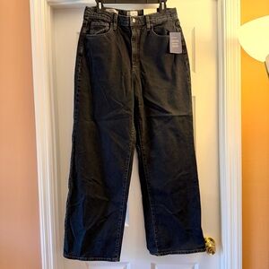 Universal Thread High Rise Wide Leg Black Jeans